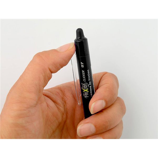 Boligrafo Pilot Frixion Clicker Borrable 0,7 Mm Punta Media Negro En Blister