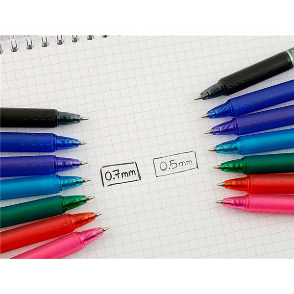 Boligrafo Pilot Frixion Clicker Borrable 0,7 Mm Punta Media Negro En Blister