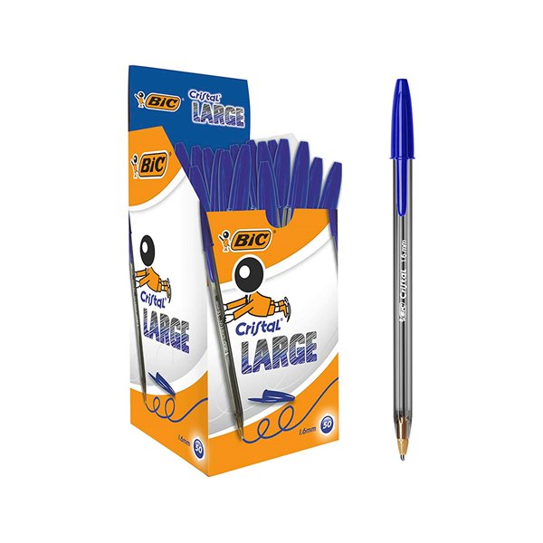 Boligrafo Bic Cristal X-Large Tinta Azul 1,6 Mm