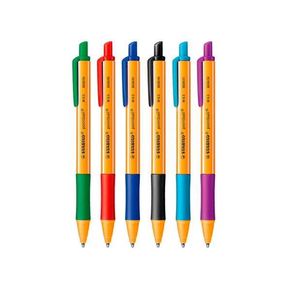 B0Ligrafo Stabilo Pointball 0,5 Mm Negro