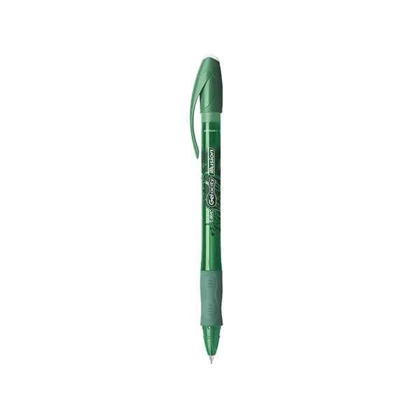 Boligrafo Bic Gelocity Illusion Borrable Verde Punta De 0,7 Mm
