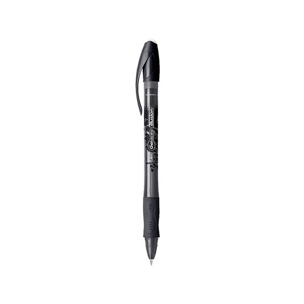 Boligrafo Bic Gelocity Illusion Borrable Negro Punta De 0,7 Mm