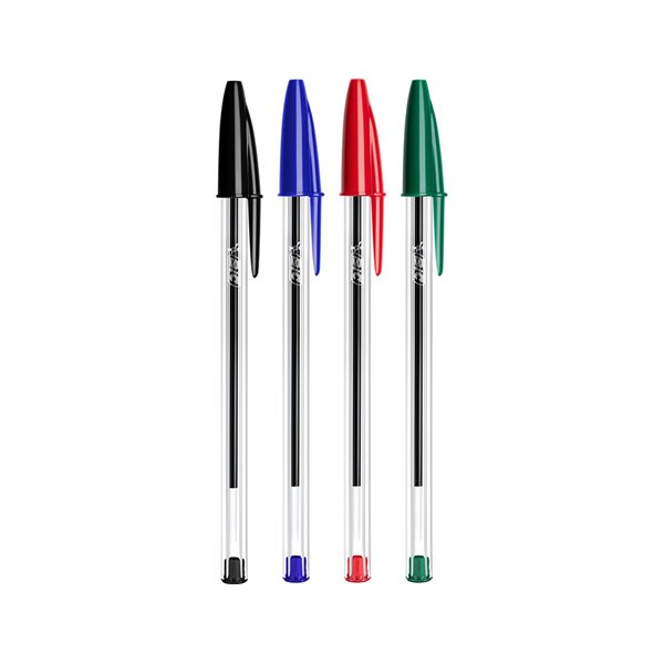Boligrafo Bic Cristal Mega Tubo 16+4 Unidades Colores Surtidos 8 Azules / 5 Negros / 4 Rojos/ 3 Verdes
