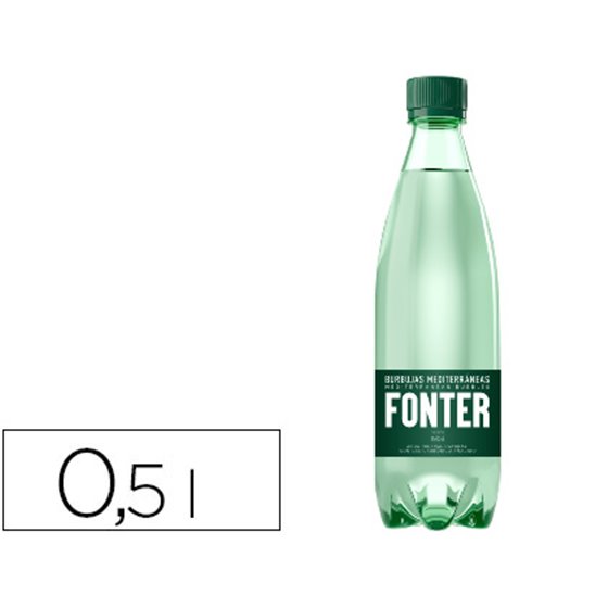Agua Mineral Natural Con Gas Fonter Botella De 500Ml