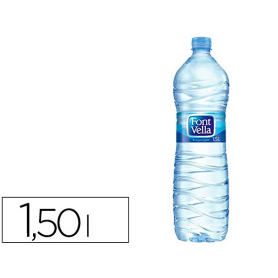 Agua Mineral Natural Font Vella Botella Sant Hilari 1,5 L