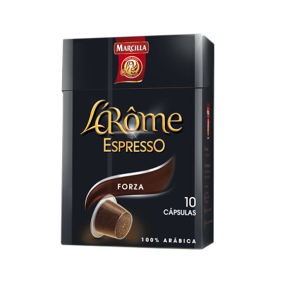 Cafe Marcilla L Arome Espresso Forza Fuerza 9 Caja De 10 Unidades Compatible Con Nespresso