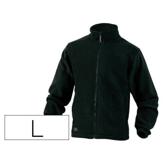 Chaqueta Deltaplus Polar Con Cremallera 2 Bolsillos Color Negro Talla L
