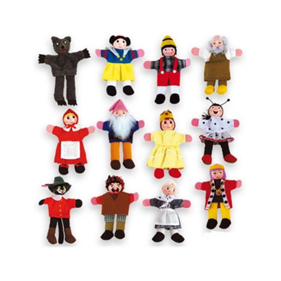 Juego Andreutoys Marioneta De Dedos Personajes Cuentos Infantiles Surtidos 30Cm Caja De 12 Unidades