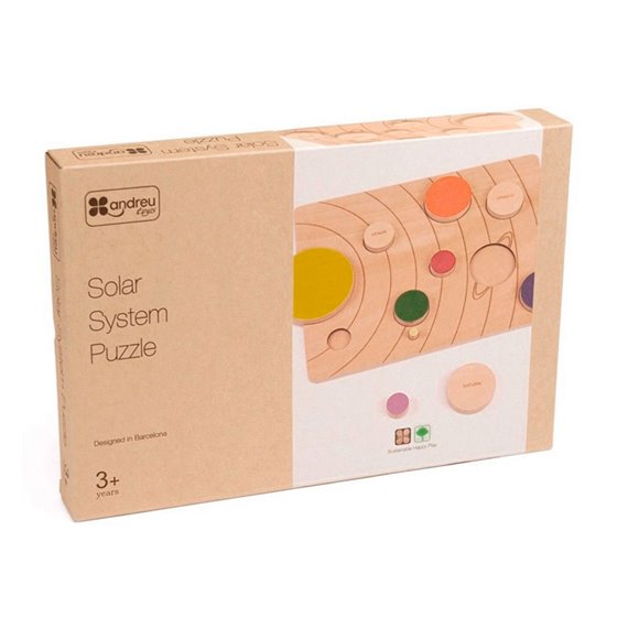 Juego Didactico Andreutoys Sistema Solar Madera