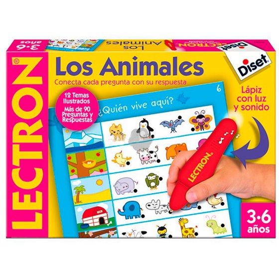 Juego Diset Didactico Lectron Lapiz Los Animales