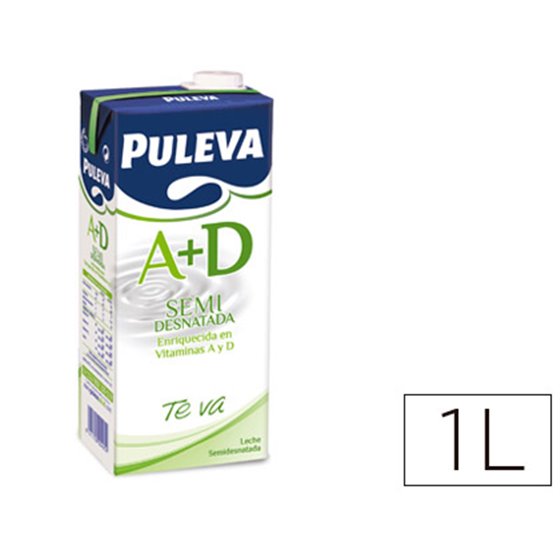 Leche Puleva Semidesnatada Brik De 1 Litro