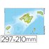 Mapa Mudo Color Din A4 Islas Baleares Fisico