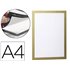 Marco Porta Anuncios Durable Magnetico Din A4 Dorso Adhesivo Removible Color Oro Pack De 2 Unidades