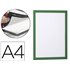 Marco Porta Anuncios Durable Magnetico Din A4 Dorso Adhesivo Removible Color Verde Pack De 2 Unidades