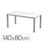 Mesa De Oficina Rocada Executive 2001Ad04 Aluminio/Blanco 140X80 Cm