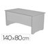 Mesa De Oficina Rocada Work 2001Ab02 Aluminio/Gris 140X80 Cm