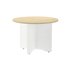 Mesa De Reunion Rocada Meeting 3005Aw04 Estructura Madera Blanco Aluminio En Aspas Tablero Blanco 100 Cm