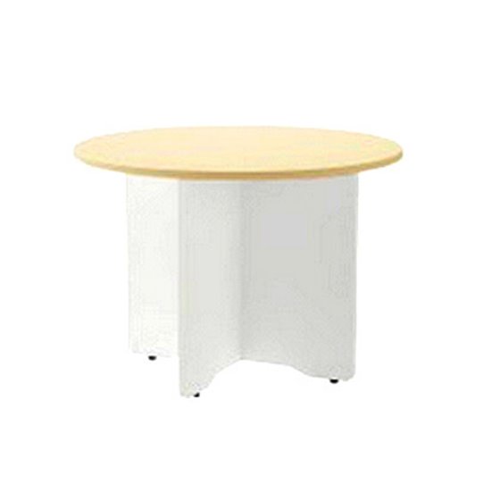 Mesa De Reunion Rocada Meeting 3006Aw04 Estructura Madera Blanco En Aspas Tablero Madera Haya 120 Cm