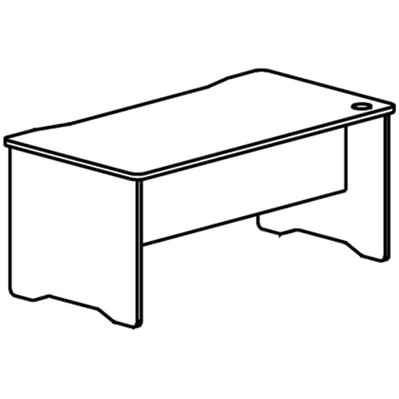 Mesa Oficina Rocada Serie Work 160X80 Acabado Aa01 Haya/Haya