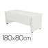 Mesa Oficina Rocada Serie Work 180X80 Cm Acabado Aw04 Blanco/Blanco