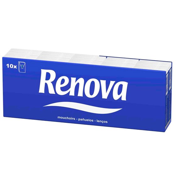 Pañuelos De Papel Renova Pack De 10 Paquetes