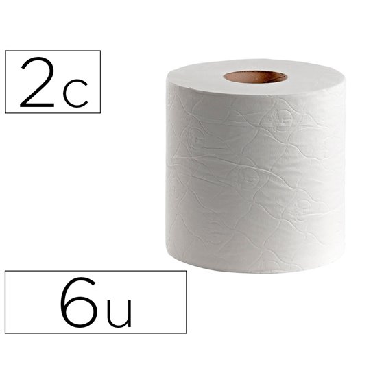 Papel Secamanos Dahi 2 Capas Celulosa Gofrada 195 Mm X 145 Mt Paquete De 6 Rollos