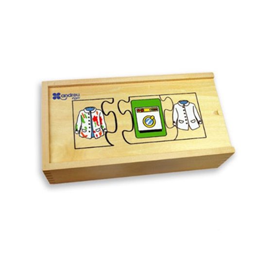 Puzle Andreutoys Madera Secuencias Temporales 10 Puzles 24X12X6,5 Cm