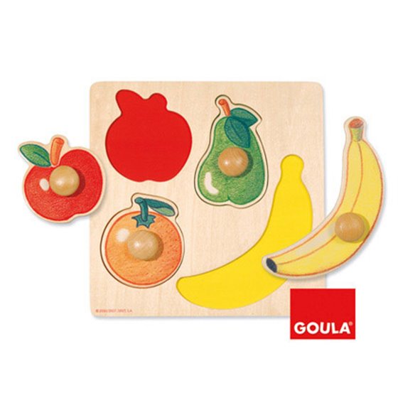 Puzle Diset Frutas 4 Piezas
