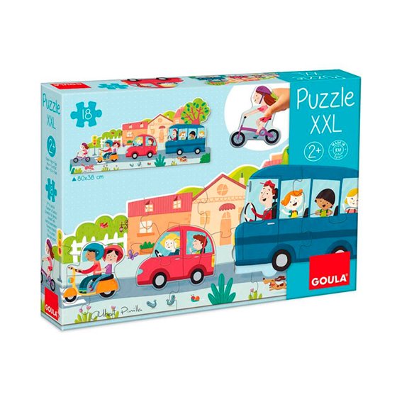 Puzle Goula Xxl Vehiculos 18 Piezas