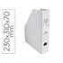 Revistero Exacompta Pvc Lomo 70 Mm Color Blanco 230X310X70 Mm