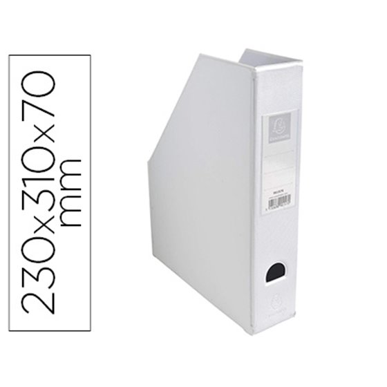 Revistero Exacompta Pvc Lomo 70 Mm Color Blanco 230X310X70 Mm