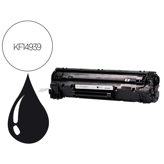 Toner Q-Connect Compatible Hp Ce285A Para Laserjet P1102/P1102W/M1212Nf Mfp/M1217Nfw Mfp/M1132Mfp -1.600Pag- Negro