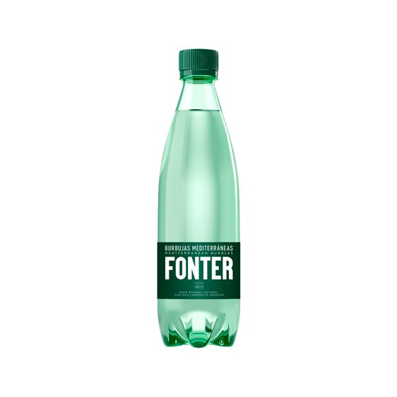 Agua Mineral Natural Con Gas Fonter Botella De 500Ml