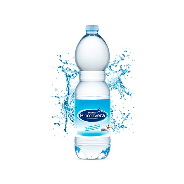 Agua Mineral Natural Fuente Primavera Botella De 1,5 L