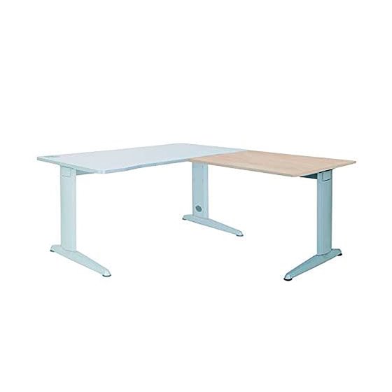 Ala Para Mesa Rocada Serie Metal 60X 100 Cm Derecha O Izquierda Acabado Ac01 Aluminio/ Haya