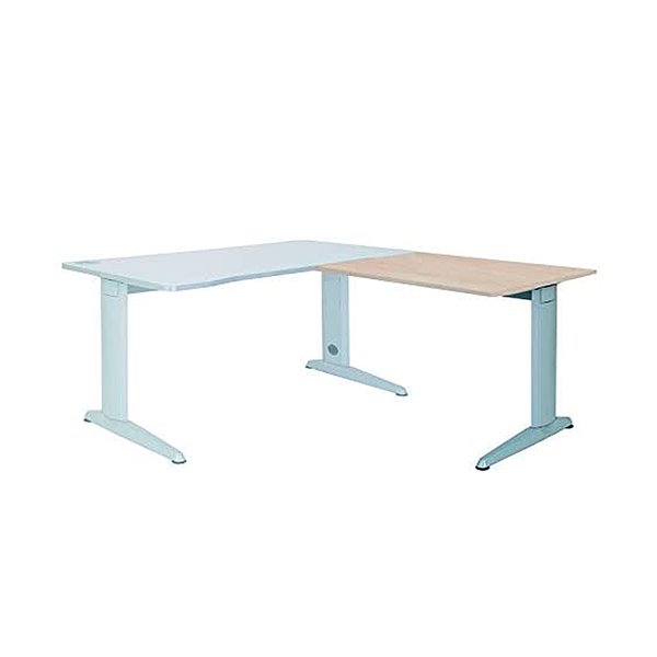 Ala Para Mesa Rocada Serie Metal 60X 100 Cm Derecha O Izquierda Acabado Ac01 Aluminio/ Haya