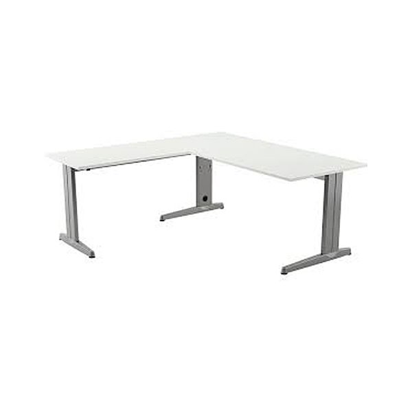 Ala Para Mesa Rocada Serie Metal 60X 100 Cm Derecha O Izquierda Acabado Ac04 Aluminio/ Blanco