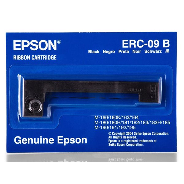 Cinta Impresora Epson Erc-09B Negra M-160 163 164 180 180H 181 182 183 185 190 191 192 195