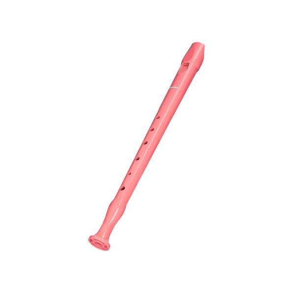 Flauta Hohner 9508 Color Coral Funda Verde Y Transparente