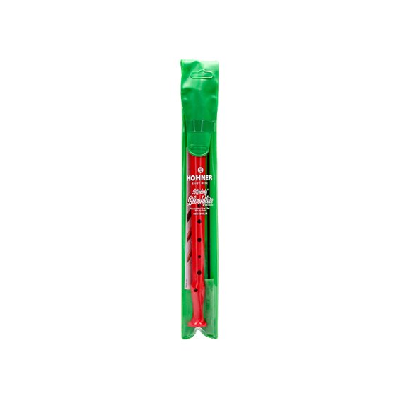 Flauta Hohner 9508 Color Roja Funda Verde Y Transparente