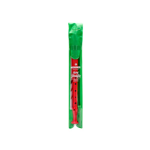Flauta Hohner 9508 Color Roja Funda Verde Y Transparente