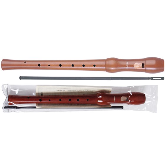 Flauta Hohner Madera Peral Lacada 9555 Dos Piezas En Funda Transparente