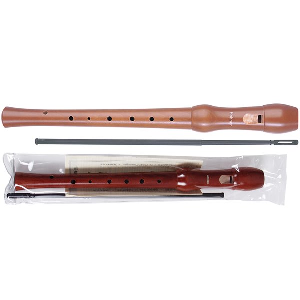 Flauta Hohner Madera Peral Lacada 9555 Dos Piezas En Funda Transparente