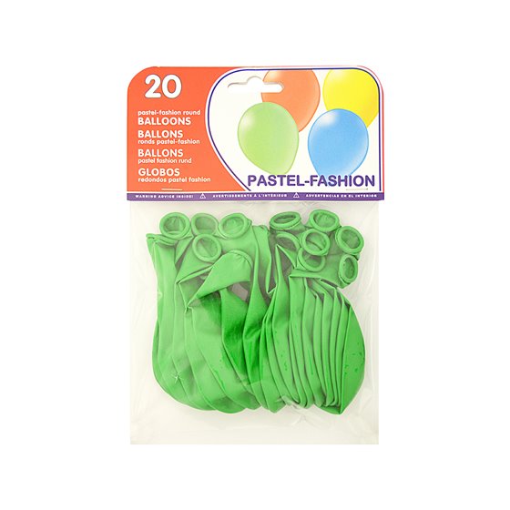 Globo 100% Latex Biodegradable Verde Pistacho Bolsa De 20 Unidades