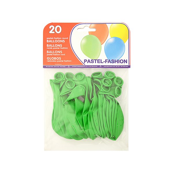 Globo 100% Latex Biodegradable Verde Pistacho Bolsa De 20 Unidades