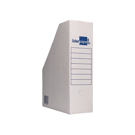 Revistero Liderpapel Ecouse Carton 100% Reciclado Color Blanco 256X100X335 Mm