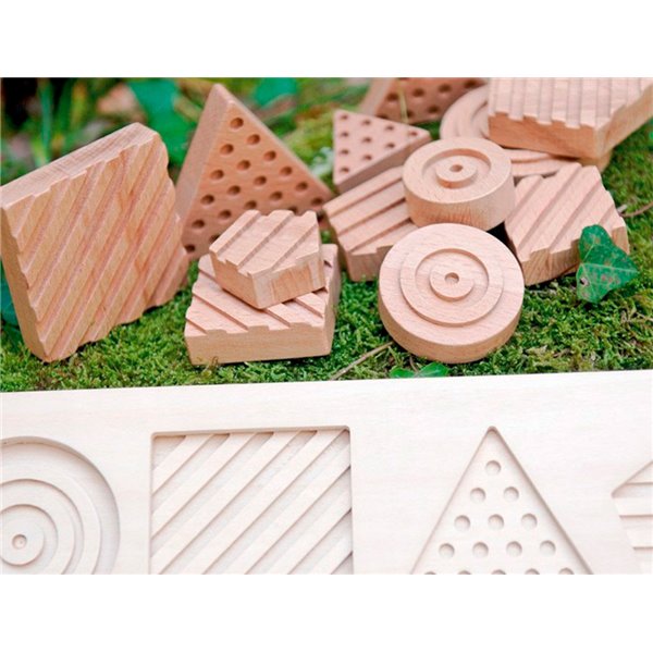 Juego Didactico Andreutoys Formas Geosensoriales Madera 12 Piezas