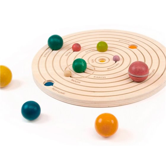 Juego Didactico Andreutoys Sistema Solar 3D Madera
