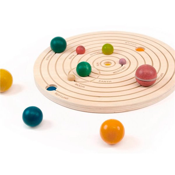 Juego Didactico Andreutoys Sistema Solar 3D Madera