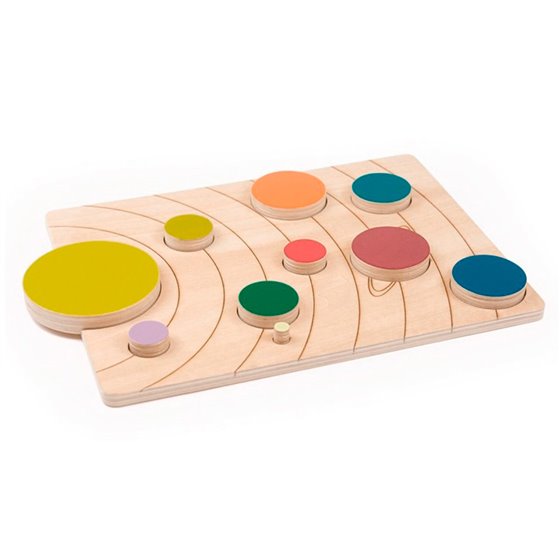 Juego Didactico Andreutoys Sistema Solar Madera